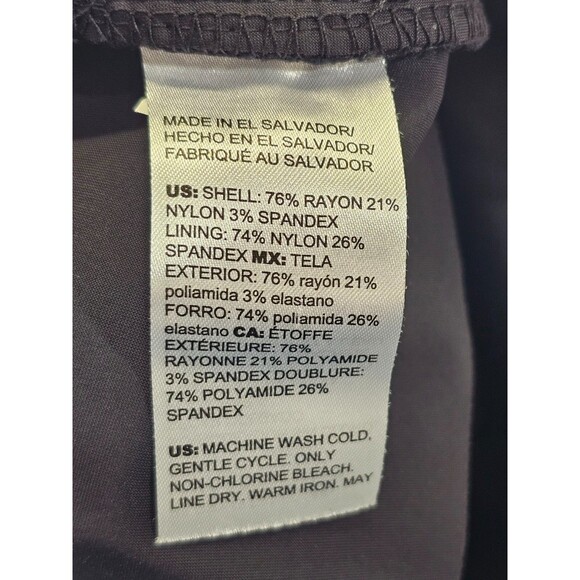 Chico's 2.5 / 14 Black Slim Leg Ponte Ankle Pants Dress‎ Slacks Trousers EUC - Picture 5 of 6